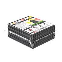 Мешки для мусора 160 л, серые, в пачке 10 шт., ПВД, 40 мкм, 900х1100 мм, i-Bag в Уфе