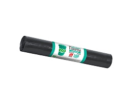 Мешки для мусора 160 л, черные, в рулоне 10 шт., ПВД, 25 мкм, 1100х800 мм, GRIFON, 101-031 в Уфе