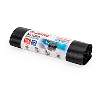 Мешки для мусора 120 л, черные, в рулоне 10 шт., ПНД, 14 мкм, 1100х700 мм, LAIMA, 601385 в Уфе