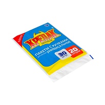 Мешки для мусора 20 л, с ручками, черные, в пачке 20 шт., ПНД, 10 мкм, 550х440 мм, Крепак, 4607075710023 в Уфе